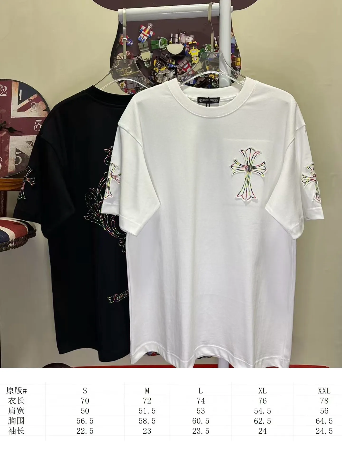 L 26930# Same Style T Same Style T Versatile ➕ Quality 🪡 : Black White Size：S-XXL